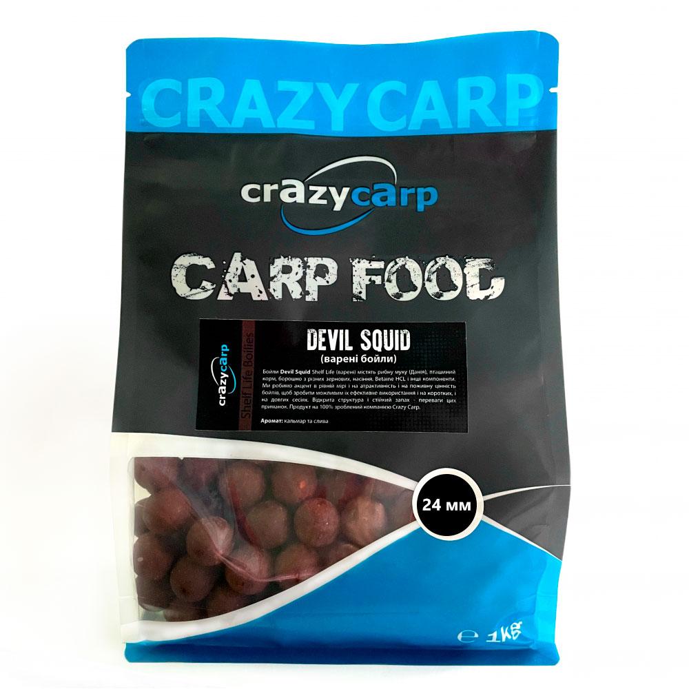 Бойли Crazy Carp Platinum Series Devil Squid Shelf Life 24 мм 1кг