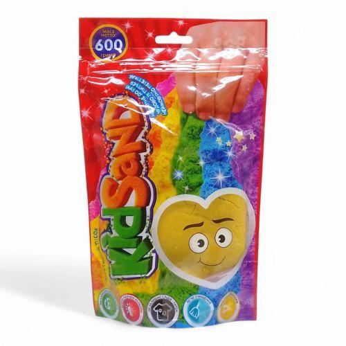 Кінетичний пісок "KidSand" жовтий, в пакеті, 600 г [tsi59163-TSI], фото 1
