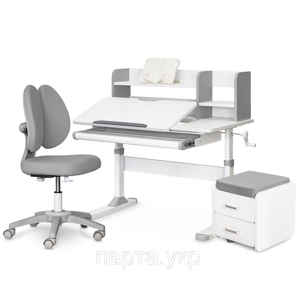 Комплект парта з надстройкою, крісло, тумбочка Evo-Kids TH-330