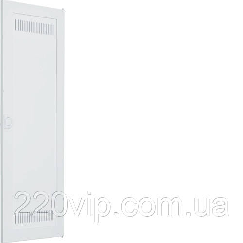 Двері білі пластикові для 5-рядного ММ щита внутрішнього VZ125W HAGER VOLTA білі, бокс Хагер, шафа, фото 1