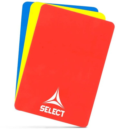 Картки арбітра Select Referee cards v24 (набір 3шт) червоний, жовтий, синій Уні 12х9 см Акція, знижка