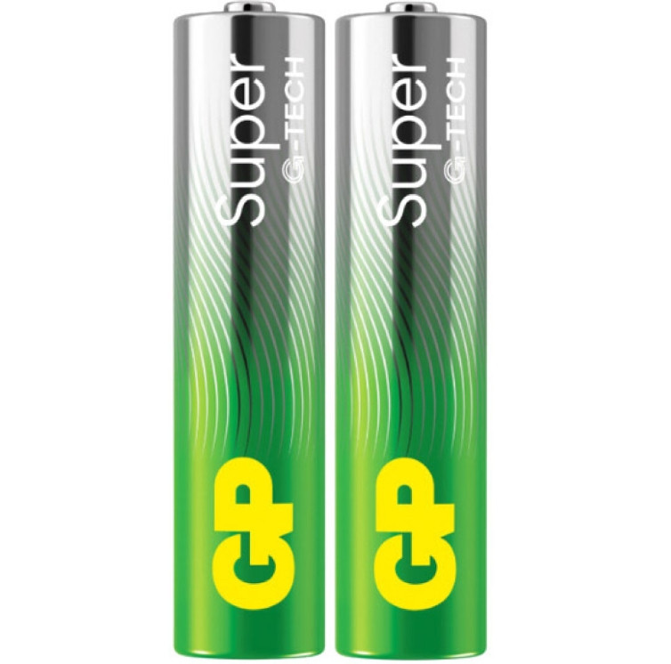 Батарейки GP SUPER ALKALINE 24A21-S2 Лужні LR03, AAA 2 шт.