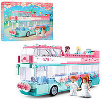 Конструктор M38-B0769 Girl"s Dream весільний автобус 379дет.кор.42,5*6,7*33 /12/