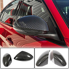 Накладки на дзеркала Add-on Style для Alfa Romeo Stelvio Натуральний карбон (2 шт.)