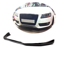 Передній Бампер Ліп (Карбон) V1 Ahacarbon для Audi A5 2007-2015 рр. Натуральний карбон