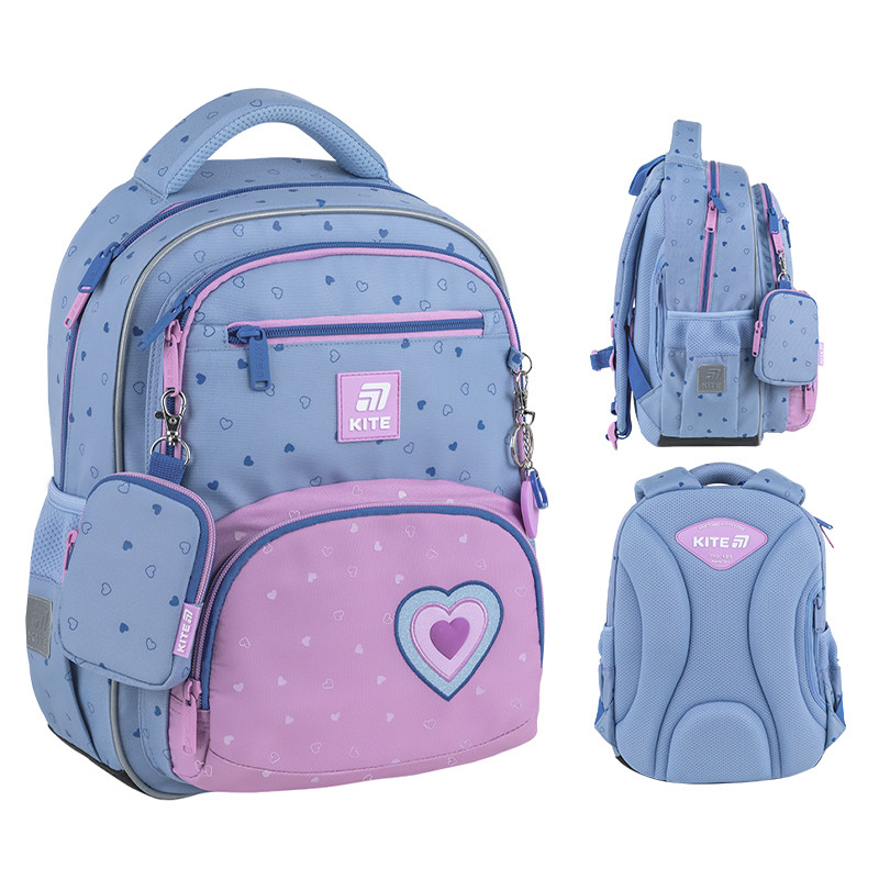 Рюкзак Kite Education 773M-1 Lovely 39х28,5х13,5 см, 13.5 л, 130-145 см