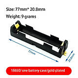 Тримач для акумуляторів високотоковий 18650 на 1 шт., фото 5