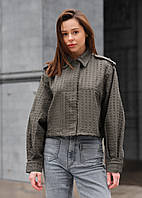 Жіноча Вітровка Стаф Сіра Демісезонна Куртка Базова Staff Fre Gray Shopingo