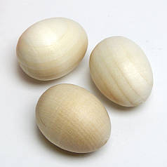 Дерев'яне яйце 40х35 мм, заготовка для писанки