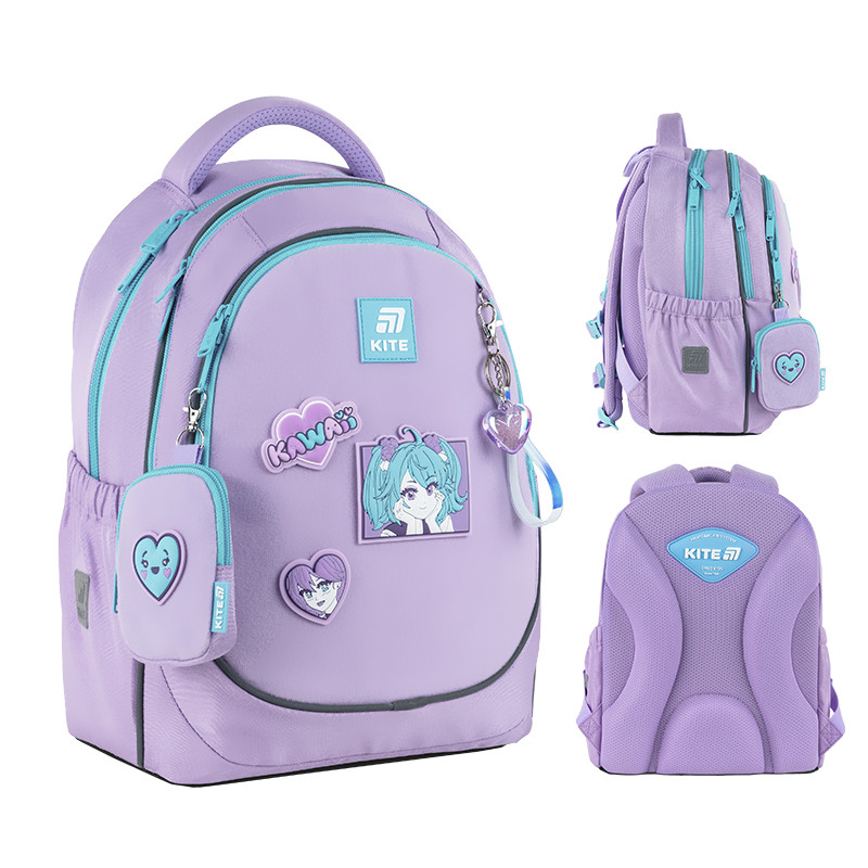 Рюкзак Kite Education 700M-6 Kawaii Love 38x28x16 см, 18 л, 130-145 см, фото 1