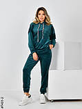 7401-2 Спортивный костюм женский велюр норма (3 ед: 42,44,46), фото 2