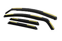 Дефлекторы окон ветровики Renault Duster 18-24 вставные 4шт Niken Рено Дастер