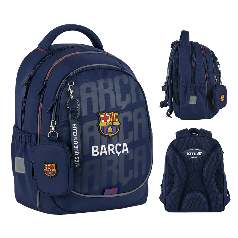 Рюкзак Kite Education 700M FC Barcelona 38x28x16 см, 18 л, 130-145 см