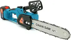 Акумуляторна ланцюгова мініелектропила 8" Chain Saw Потужний гілкоріз із 2 акумуляторами, фото 4