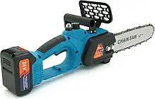 Акумуляторна ланцюгова мініелектропила 8" Chain Saw Потужний гілкоріз із 2 акумуляторами, фото 6