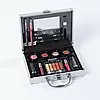 Набір декоративної косметики в алюмінієвому кейсі з дзеркалом Makeup set MC1488 Сріблястий, фото 10