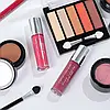 Набір декоративної косметики в алюмінієвому кейсі з дзеркалом Makeup set MC1488 Сріблястий, фото 11