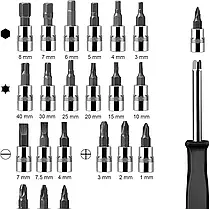 Автомобільний набір Інструментів Piece Tool Set на 46 Ручних Інструментів у Пластиковому Кейсі, фото 4