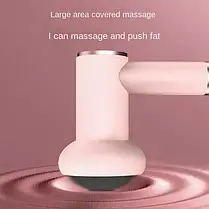 Масажер ручний Replicates Shiatsu Massager YX-720 для тіла акумуляторний із насадками антицелюлітний Рожевий, фото 6
