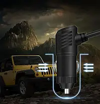Розгалужувач для прикурювача Xunniu WT-D23 Black, фото 5