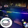Підсвітка салону Ambient light Rgb, світлодіодна стрічка торпеди USB Bluetooth багатобарвна, фото 11
