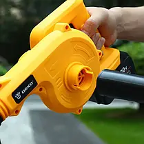Акумуляторна повітродувка пилосос 2в1 для збирання листя, BLOWER LY-4, бездротовий садовий пилосос-дуйка, фото 4