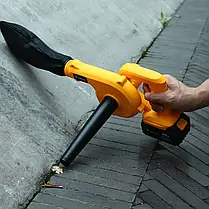 Акумуляторна повітродувка пилосос 2в1 для збирання листя, BLOWER LY-4, бездротовий садовий пилосос-дуйка, фото 5