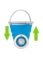 Відро 10 літрів туристичне складане SmartUS Collapsible Bucket, фото 4