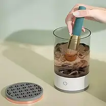 Портативний автоматичний очисник пензлів для макіяжу Makeup Brush Cleaner USB Білий RD-1805, фото 3