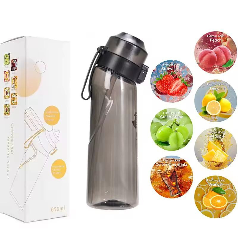 Пляшка ароматична спортивна для води Air Up Bottle 650 мл + 2 капсули Чорний