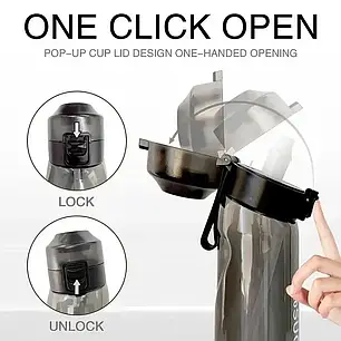 Пляшка ароматична спортивна для води Air Up Bottle 650 мл + 2 капсули Чорний, фото 3