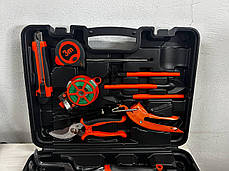 Набір садових інструментів у кейсі 14 в 1 Gardening Set ART Універсальний садовий набір, фото 3