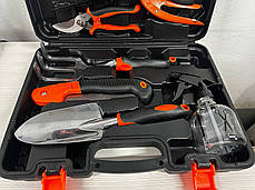 Набір садових інструментів у кейсі 14 в 1 Gardening Set ART Універсальний садовий набір, фото 4
