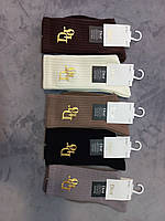 Жіночі стильні шкарпетки з оздобленим логотипом