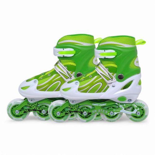 РОЛИКИ POWER CHAMPS PVC розмір M 34-37, ЗЕЛЕНІ [tsi260965-TSI], фото 1