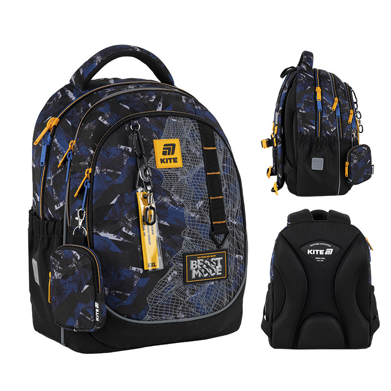 Рюкзак Kite Education 700M-4 Beast Mode 38x28x16 см, 18 л, 130-145 см, фото 1
