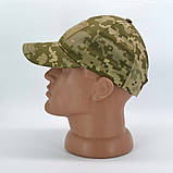 Кепка бейсболка тактична ріп-стоп в камуфляжі піксель ММ-14 з регулятором розміру, фото 4