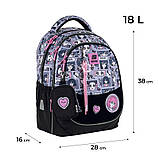 Рюкзак Kite Education 700M-1 Anime Girl 38x28x16 см, 18 л, 130-145 см, фото 2