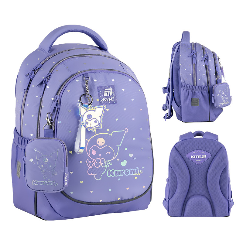 Рюкзак Kite Education 700M Kuromi 38x28x16 см, 18 л, 130-145 см