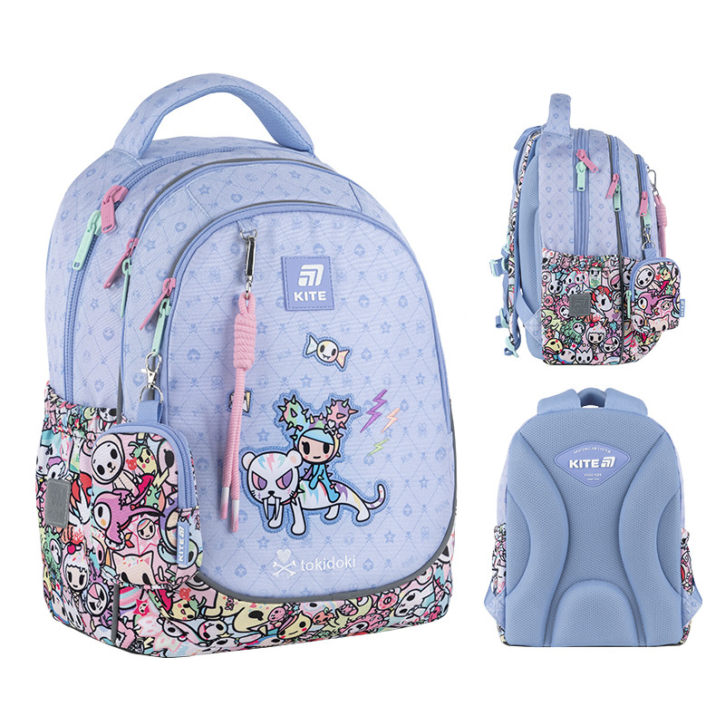 Рюкзак Kite Education 700M Tokidoki 38x28x16 см, 18 л, 130-145 см