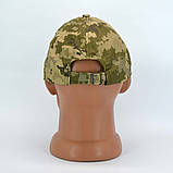 Кепка бейсболка тактична ріп-стоп в камуфляжі піксель ММ-14 з регулятором розміру, фото 6