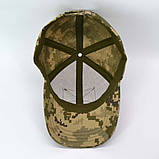 Кепка бейсболка тактична ріп-стоп в камуфляжі піксель ММ-14 з регулятором розміру, фото 10