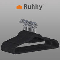 Вішалка для одягу набір 20 шт. - чорні Ruhhy 22536