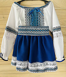 Вишитий костюм для дівчинки,  вишиванка дитяча, розмір 3 зріст 98