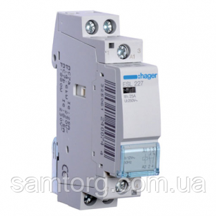 Контактор з ручним керуванням Hager ERC226 25A 2НЗ 230W