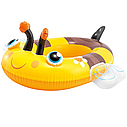 Детский надувной плотик для катания Intex 59380 NP, Бджілка 112 х 99 см, фото 4
