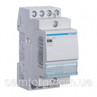 Контактор Hager ESL425 25A 4НВ 12W