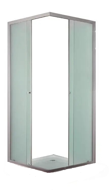 Душова кабіна 80х80х180 квадратна без піддона з матовим склом (4 мм) ТМ Ko&Po
