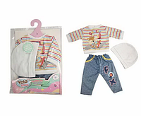 Одяг для ляльок для пупса BLC 242 K костюм, шапочка, для ляльок зростом 40-45 см,