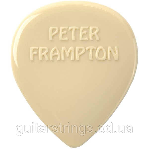 Медіатор Dunlop PF599RWH Peter Frampton Vintage Jazz Teardrop Pick White 2.08 mm, фото 1